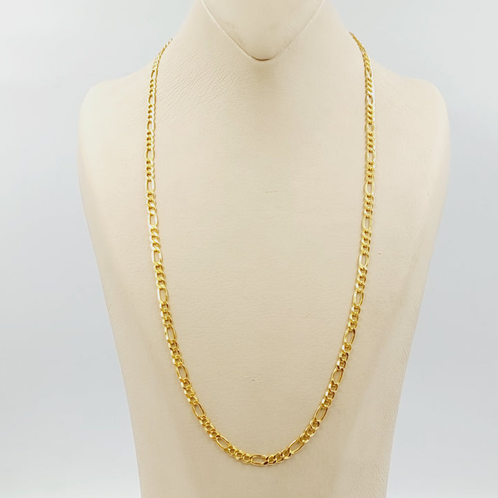 21K سنسال فيجارو 4mm-مجوهرات الشيخ سعيد-Saeed Jewelry 