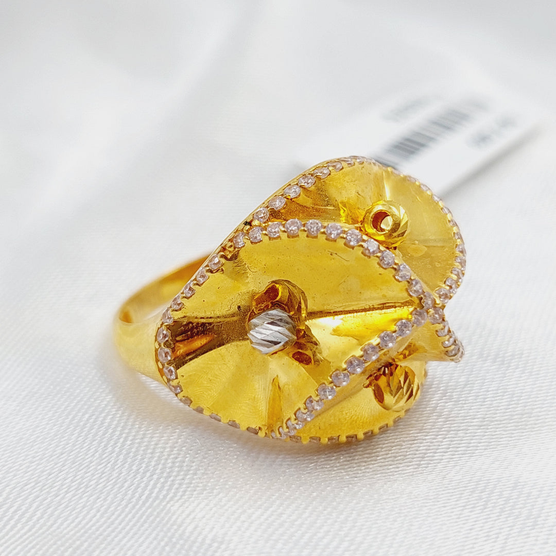 21K Fancy Ring Made of 21K Yellow Gold by Saeed Jewelry-10375