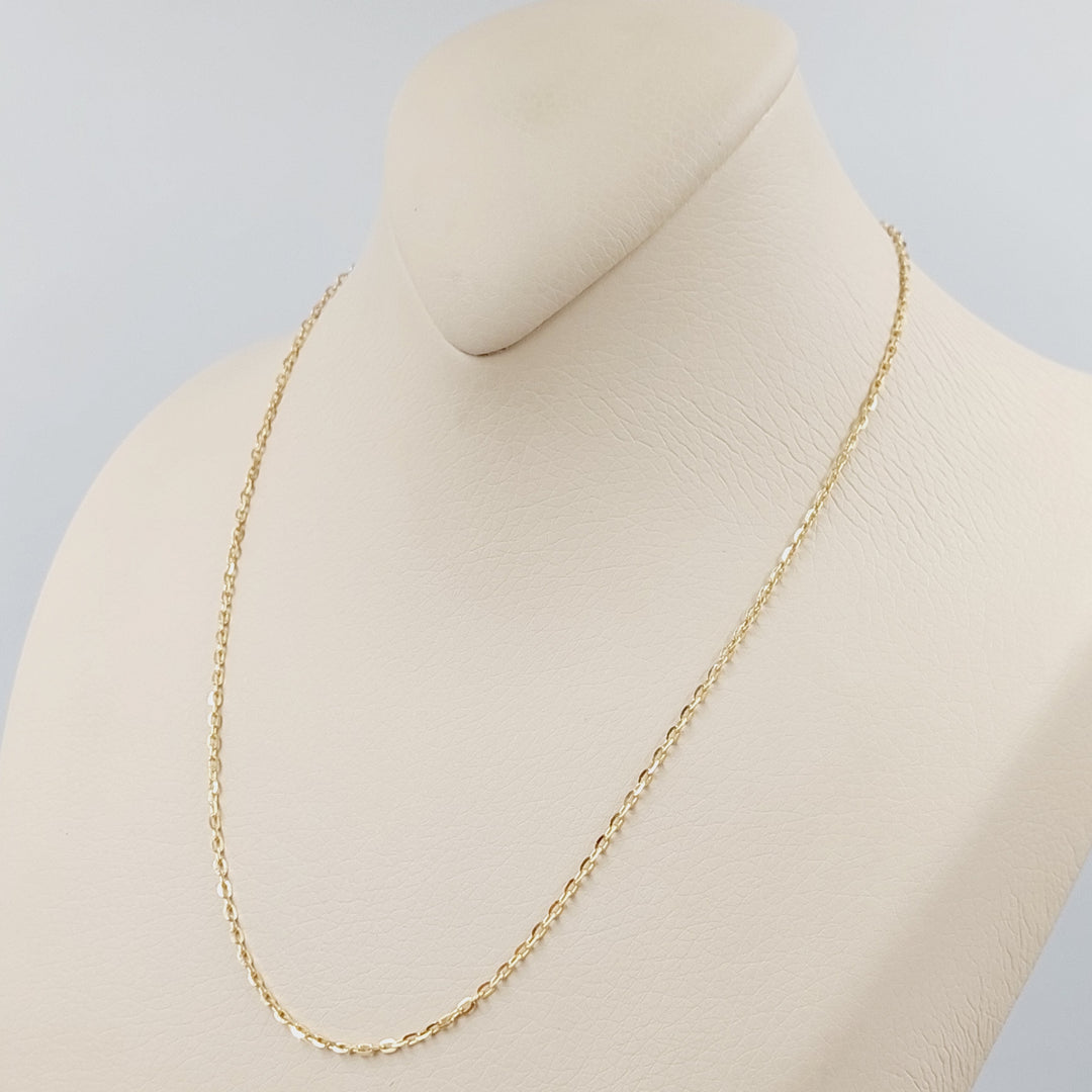 18K 45cm Zarad Chain Made of 18K Yellow Gold by Saeed Jewelry-24247