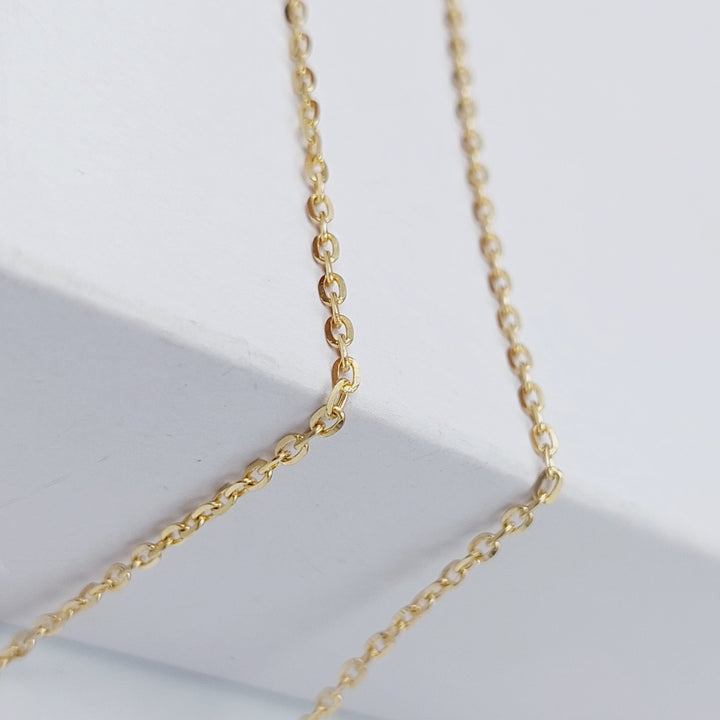 18K 45cm Zarad Chain Made of 18K Yellow Gold by Saeed Jewelry-24247