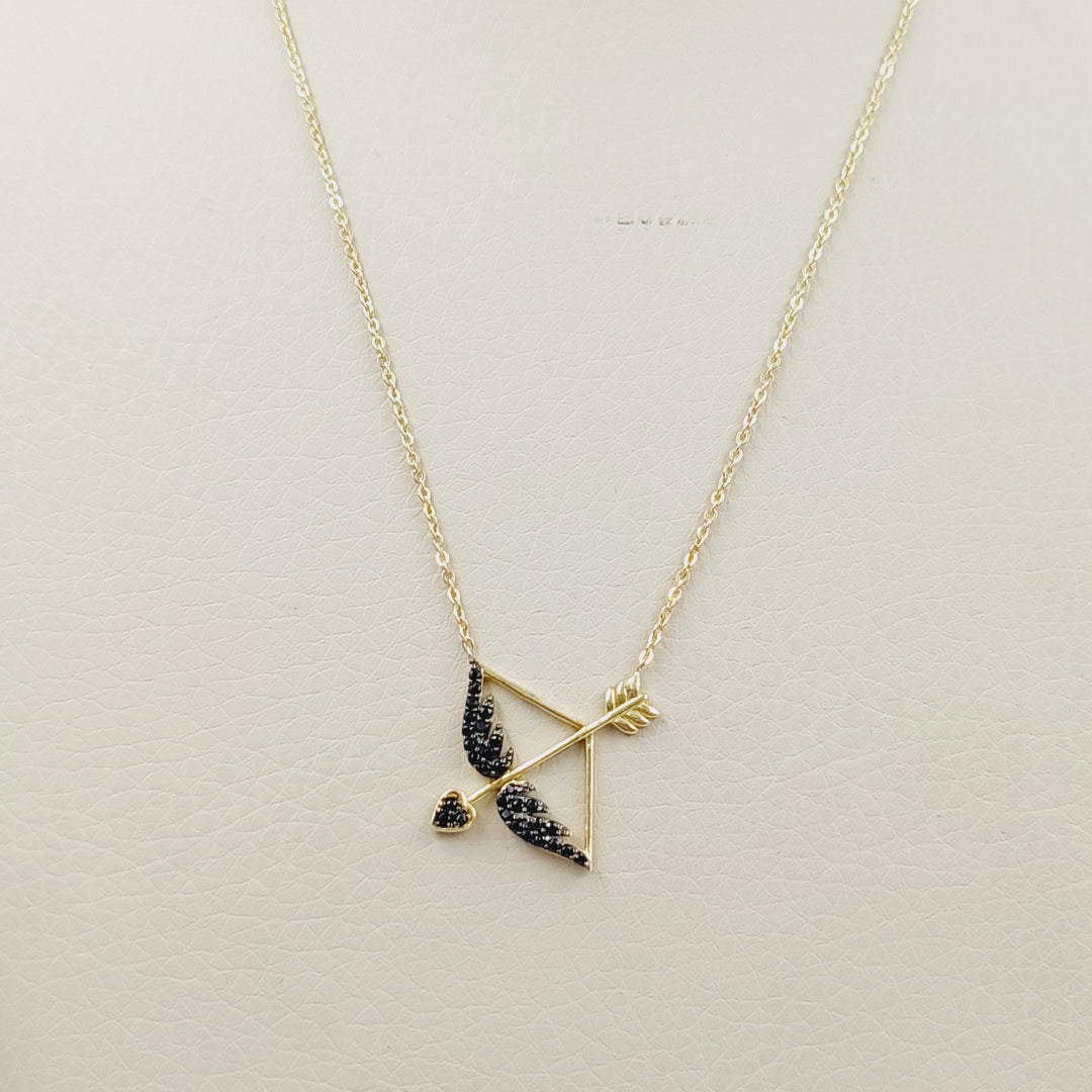 18K Gold Arrow Necklace by Saeed Jewelry - Image 2