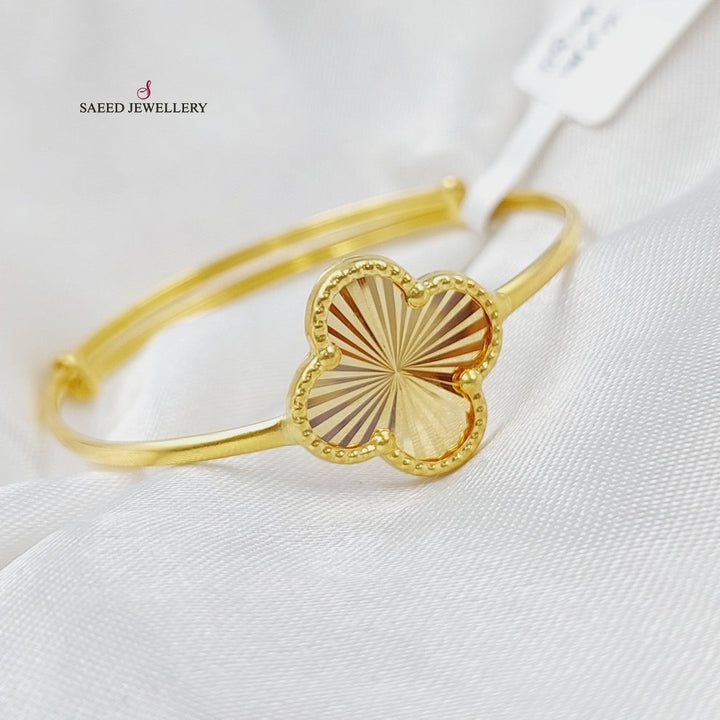 18K Baby Bracelet Made of 18K Yellow Gold by Saeed Jewelry-25410