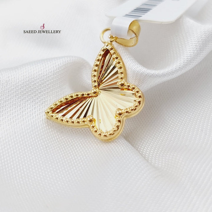 18K Gold Butterfly Pendant by Saeed Jewelry - Image 4