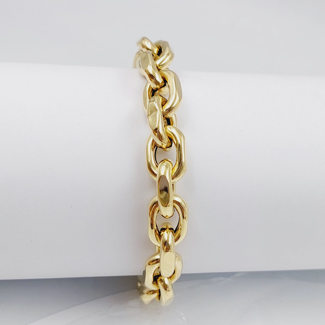 18K Chain Bracelet Made of 18K Yellow Gold by Saeed Jewelry-27297