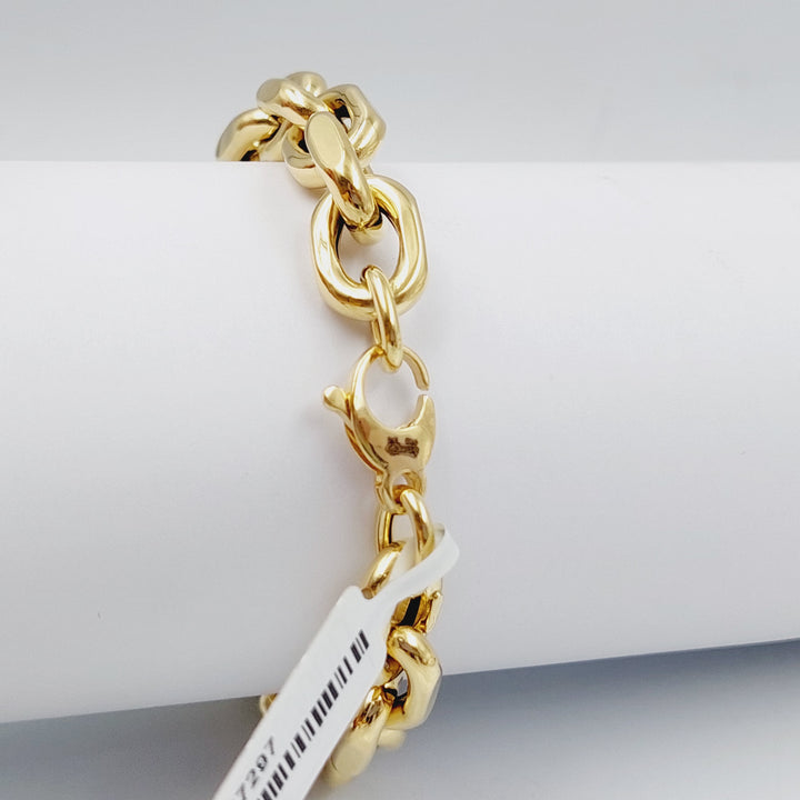 18K Chain Bracelet Made of 18K Yellow Gold by Saeed Jewelry-27297