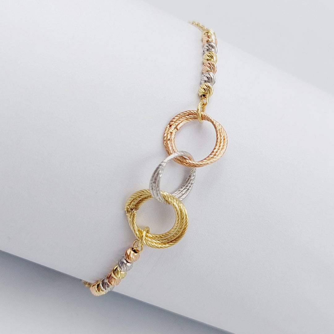 18K Gold Colorful Bracelet by Saeed Jewelry - Image 2