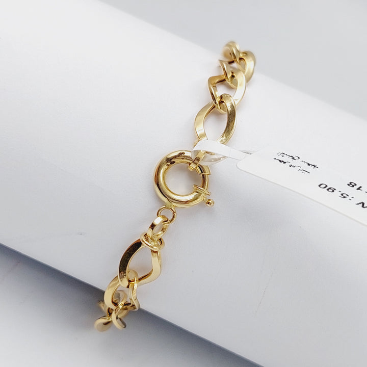 18K Colorful Bracelet Made of 18K Yellow Gold by Saeed Jewelry-25785