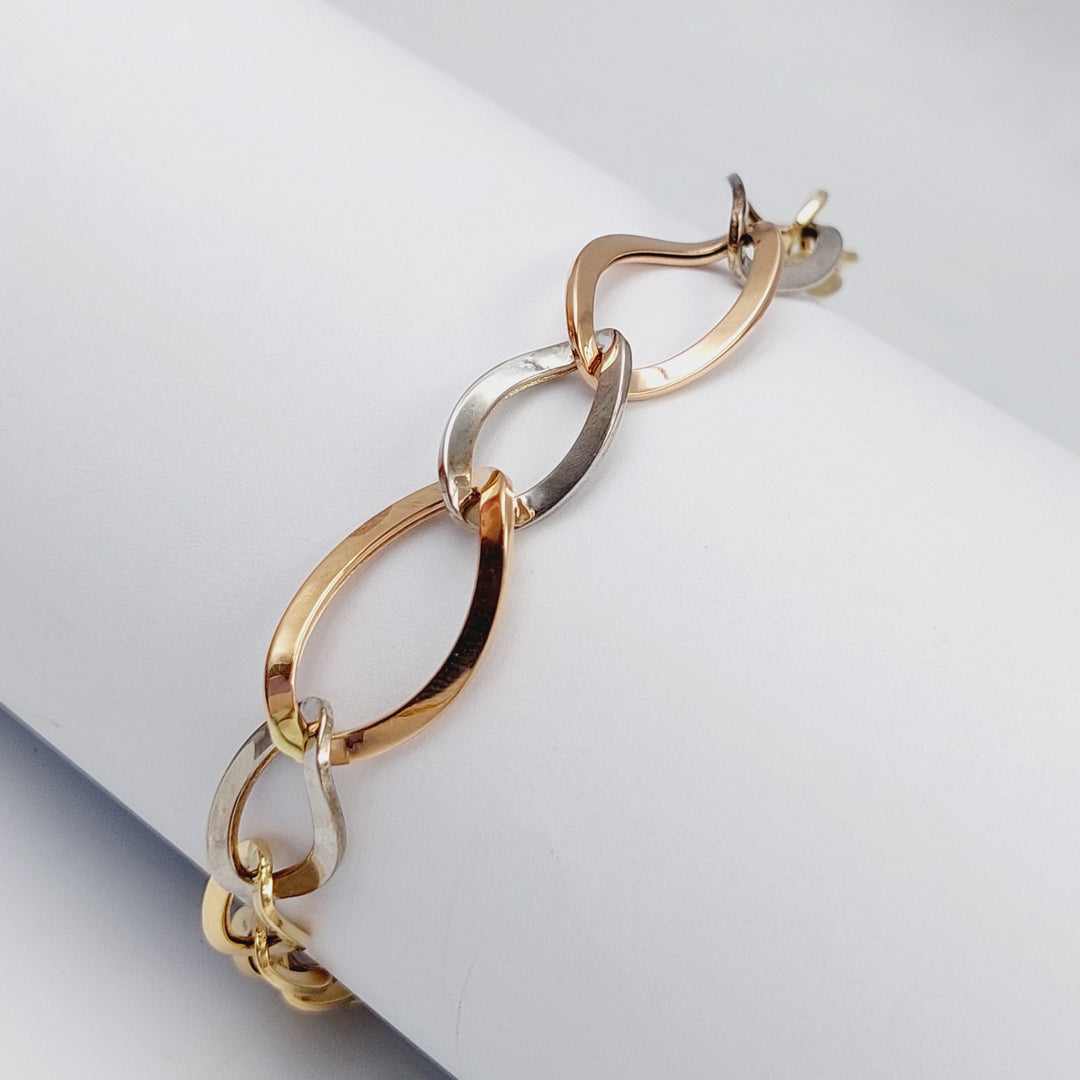 18K Colorful Bracelet Made of 18K Yellow Gold by Saeed Jewelry-25785