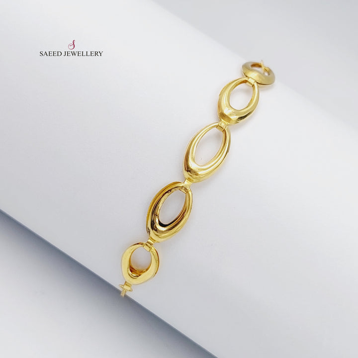 18K Fancy Bracelet Made of 18K Yellow Gold by Saeed Jewelry-25756