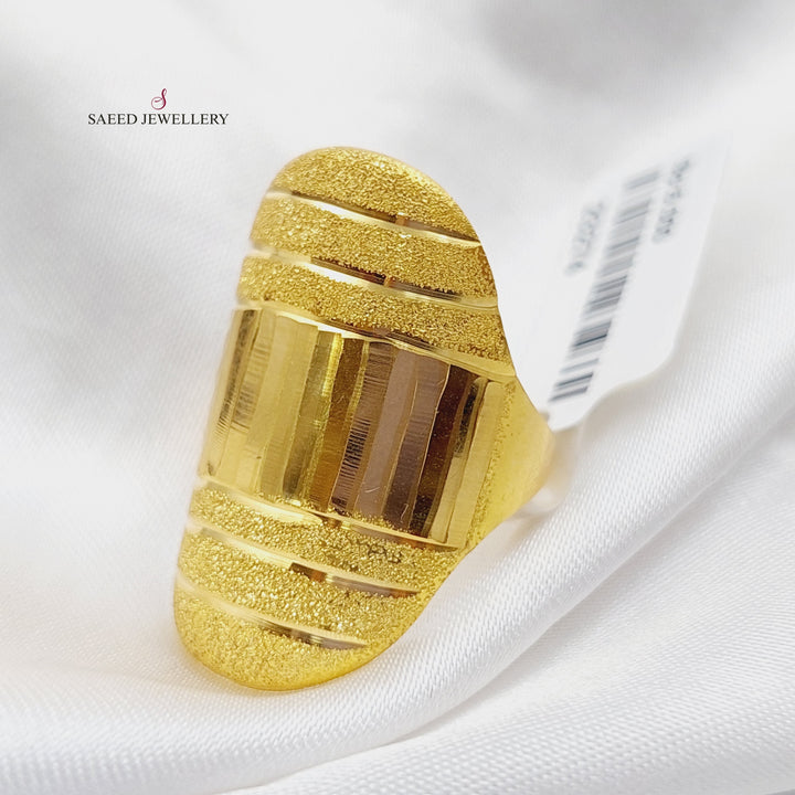 18K Fancy Ring Made of 18K Yellow Gold by Saeed Jewelry-23274