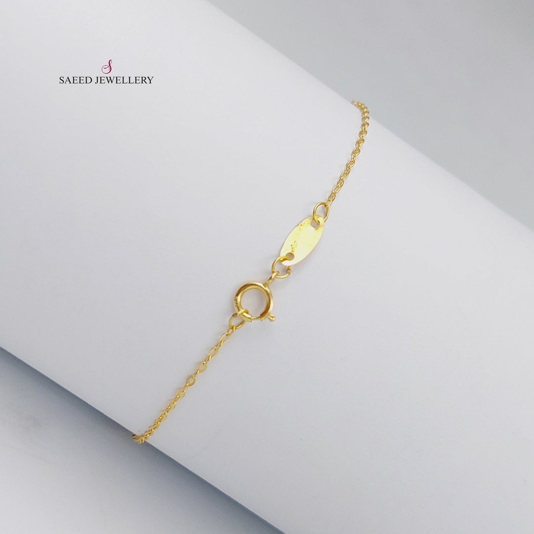 18K Heart Bracelet Made of 18K Yellow Gold by Saeed Jewelry-25813