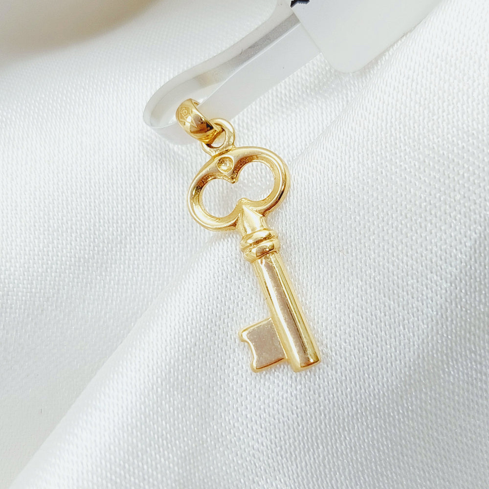 18K Key Pendant Made of 18K Yellow Gold by Saeed Jewelry-24307