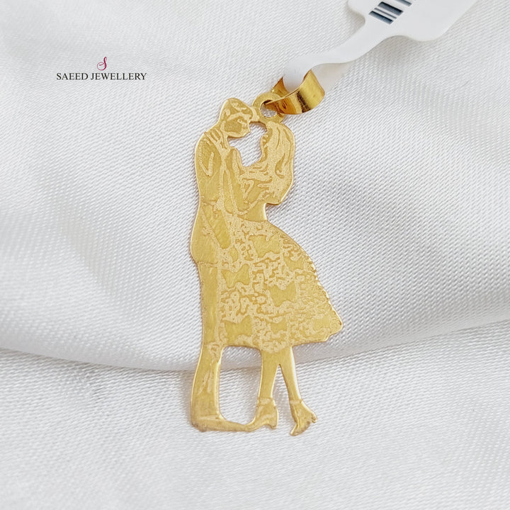 18K Gold Love Pendant by Saeed Jewelry - Image 3