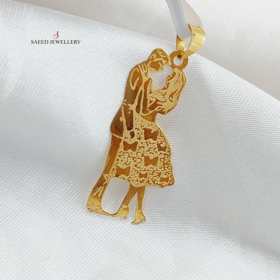 18K Gold Love Pendant by Saeed Jewelry - Image 1