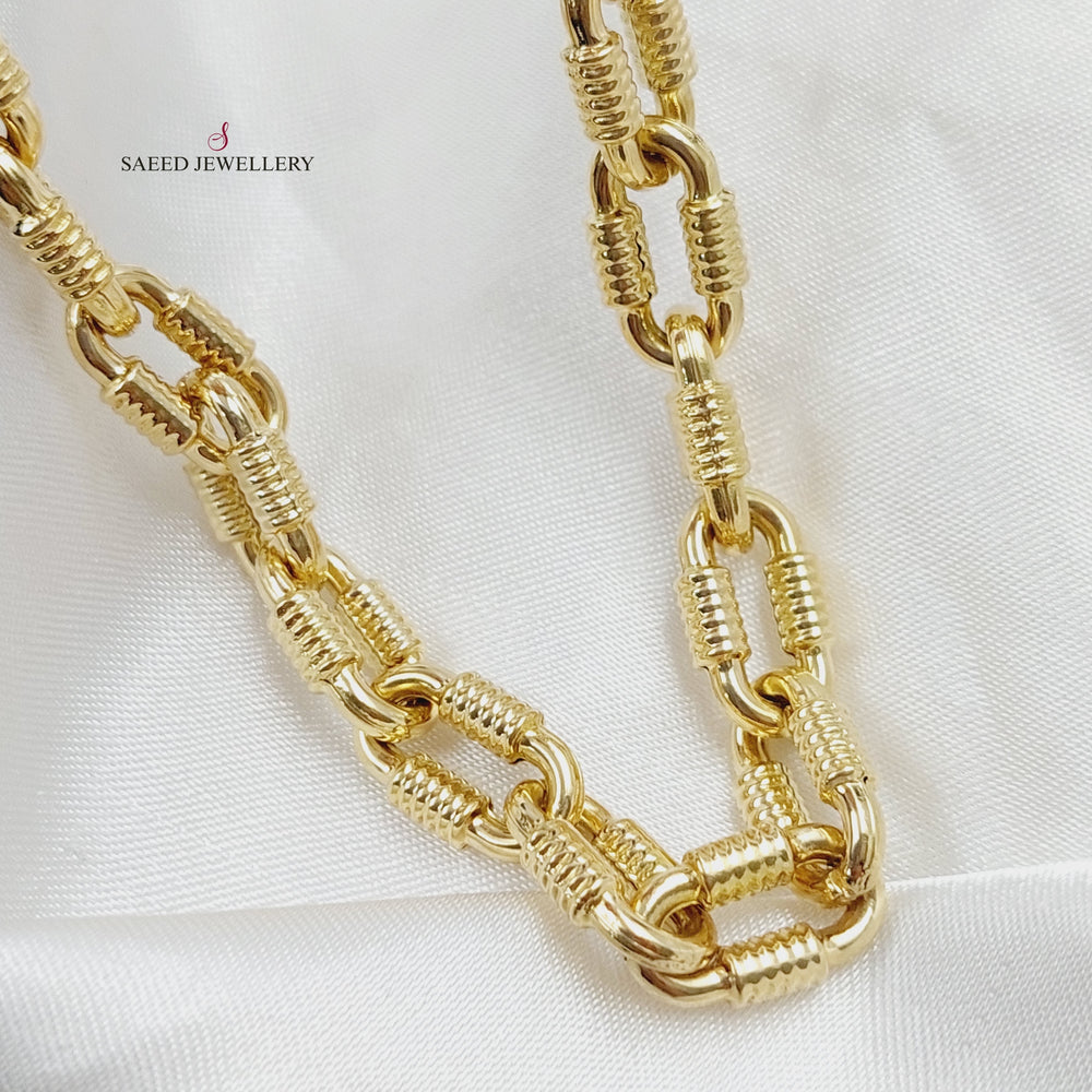 18K Paperclip Necklace Made of 18K Yellow Gold by Saeed Jewelry-25980
