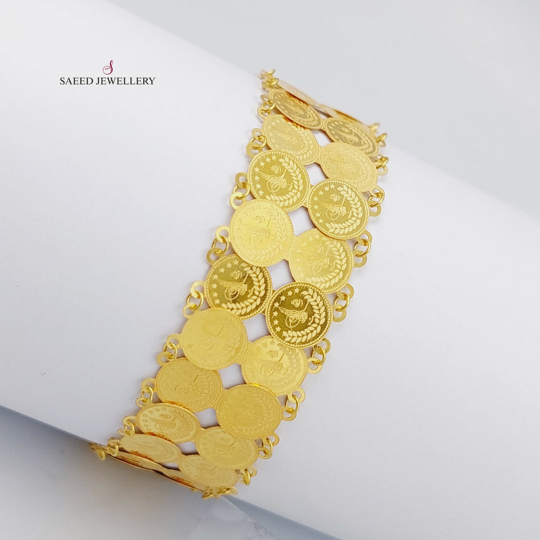 18K Rashadi Bracelets Made of 18K Yellow Gold by Saeed Jewelry-25758