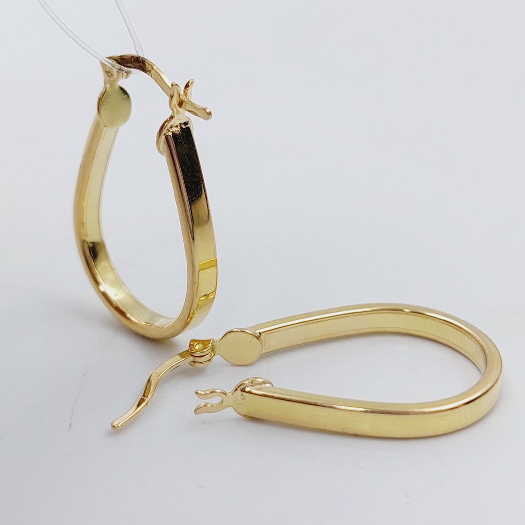 18K Gold Hoop Earrings by Saeed Jewelry - Image 4