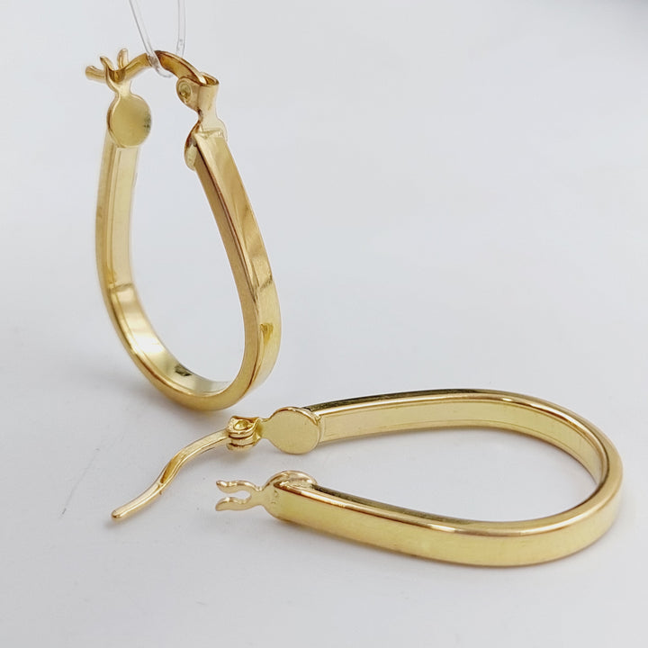 18K Gold Hoop Earrings by Saeed Jewelry - Image 1