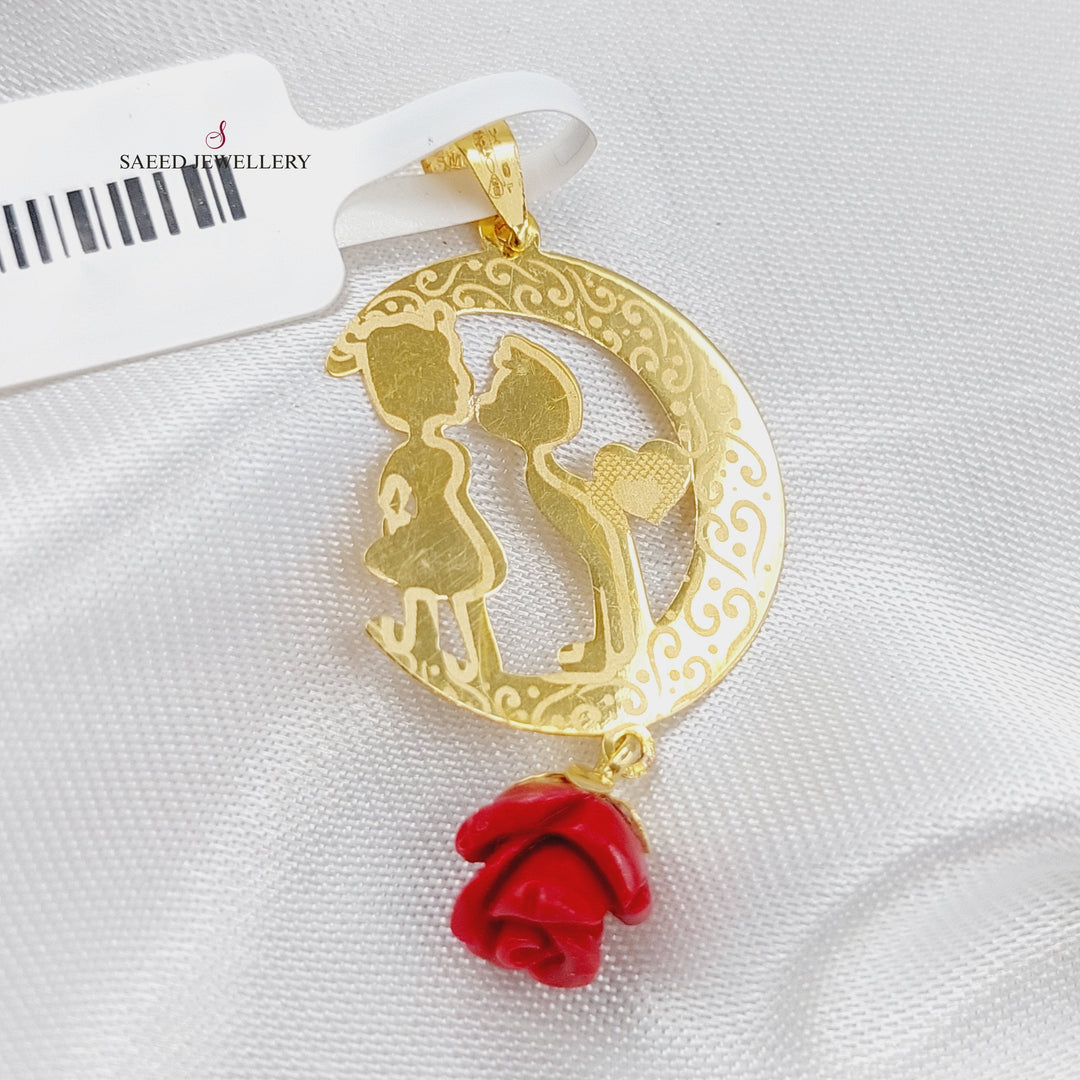 18K Small Pendant Made of 18K Yellow Gold by Saeed Jewelry-20984