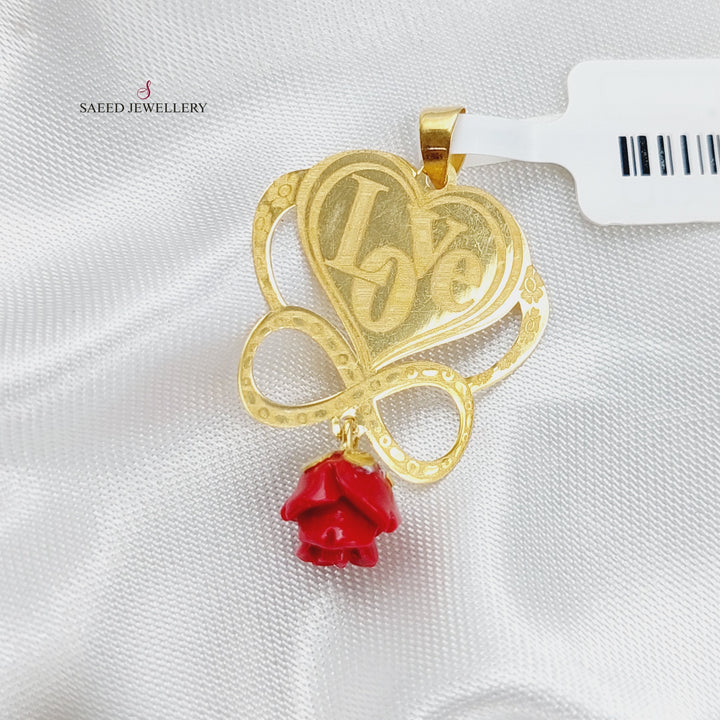 18K Small Pendant Made of 18K Yellow Gold by Saeed Jewelry-20989