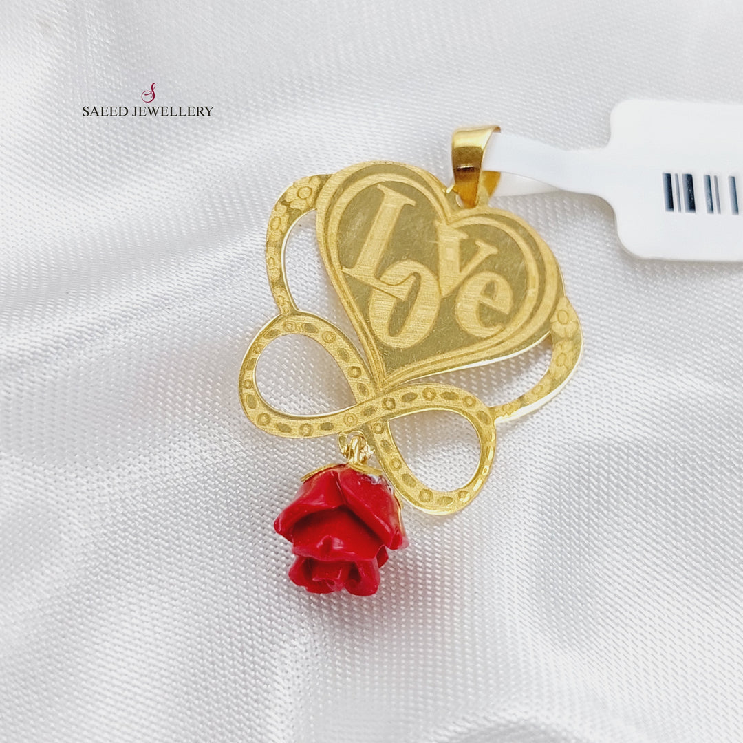 18K Small Pendant Made of 18K Yellow Gold by Saeed Jewelry-20989