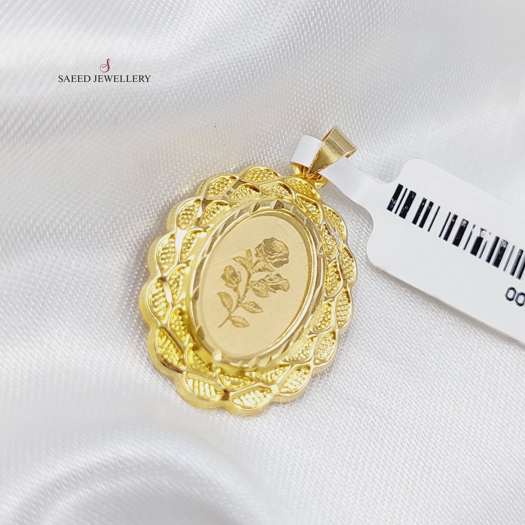 18K Gold Soft Pendant by Saeed Jewelry - Image 1