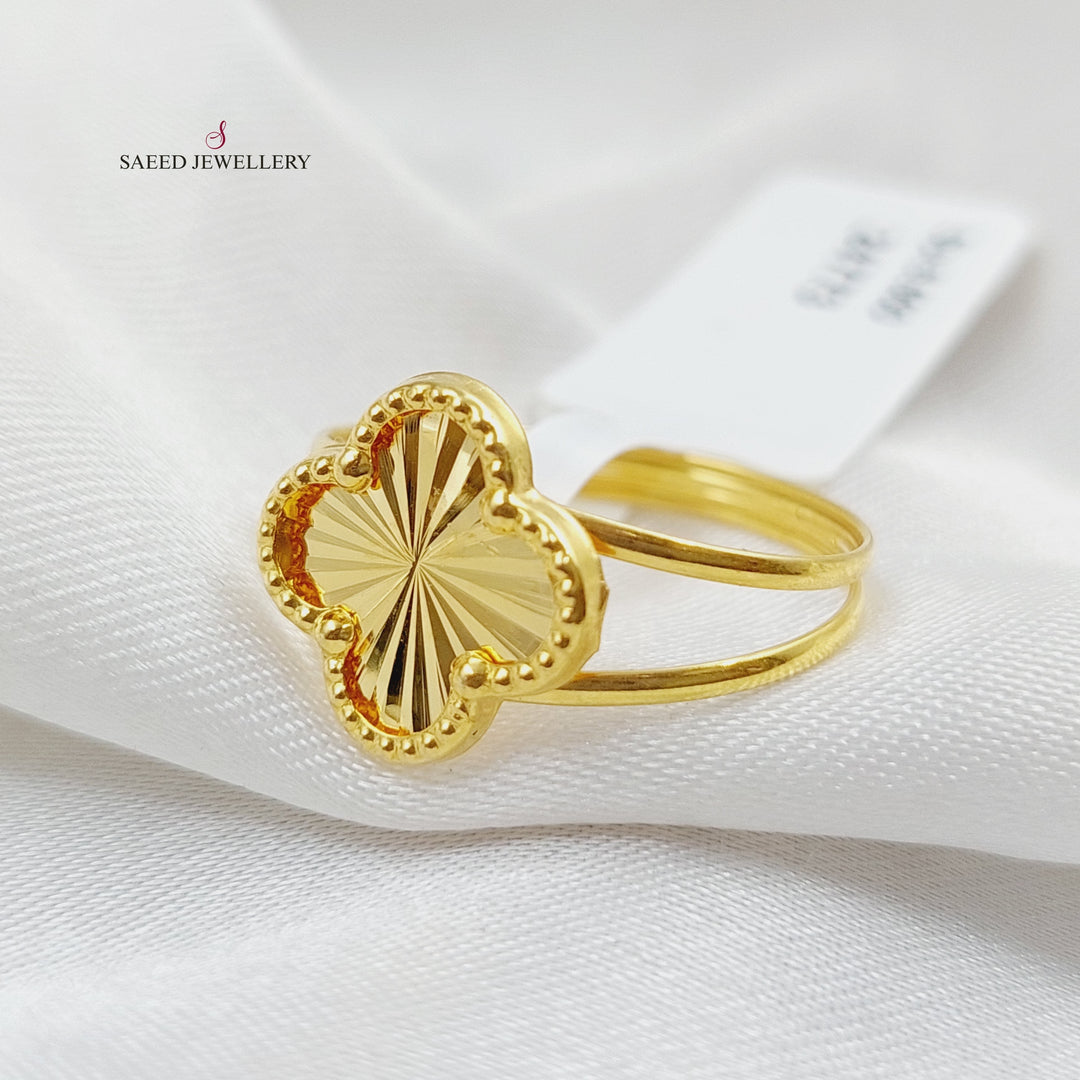 18K Gold 18K Clover Ring by Saeed Jewelry - Image 1