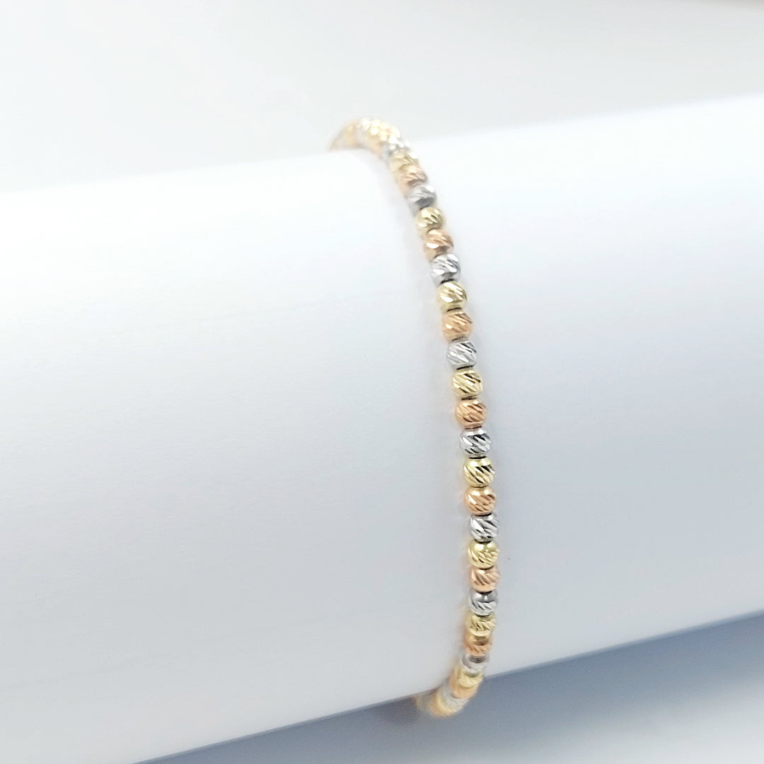 18K اسوارة طابات-مجوهرات الشيخ سعيد-Saeed Jewelry 