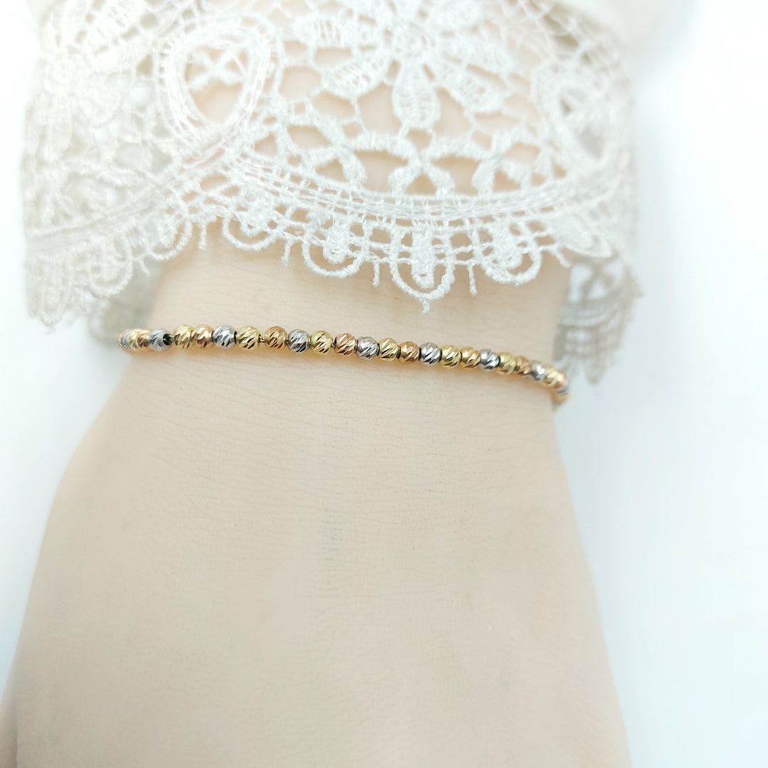 18K اسوارة طابات-مجوهرات الشيخ سعيد-Saeed Jewelry 