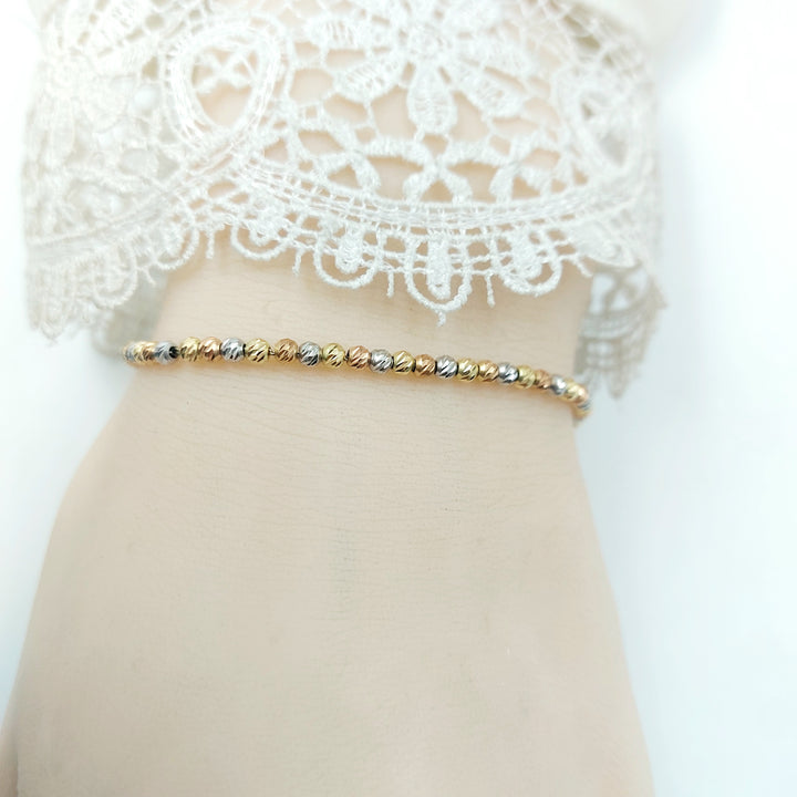 18K اسوارة طابات-مجوهرات الشيخ سعيد-Saeed Jewelry 