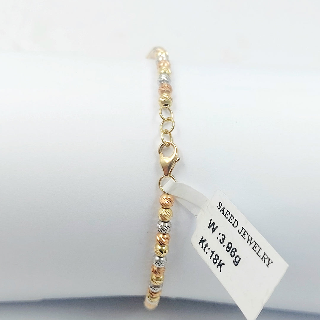 18K اسوارة طابات-مجوهرات الشيخ سعيد-Saeed Jewelry 