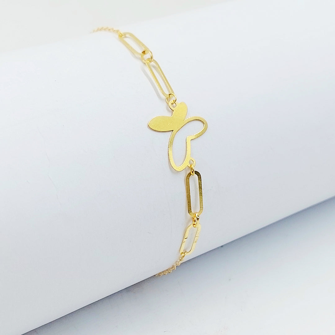 18K اسوارة فراشة-مجوهرات الشيخ سعيد-Saeed Jewelry 