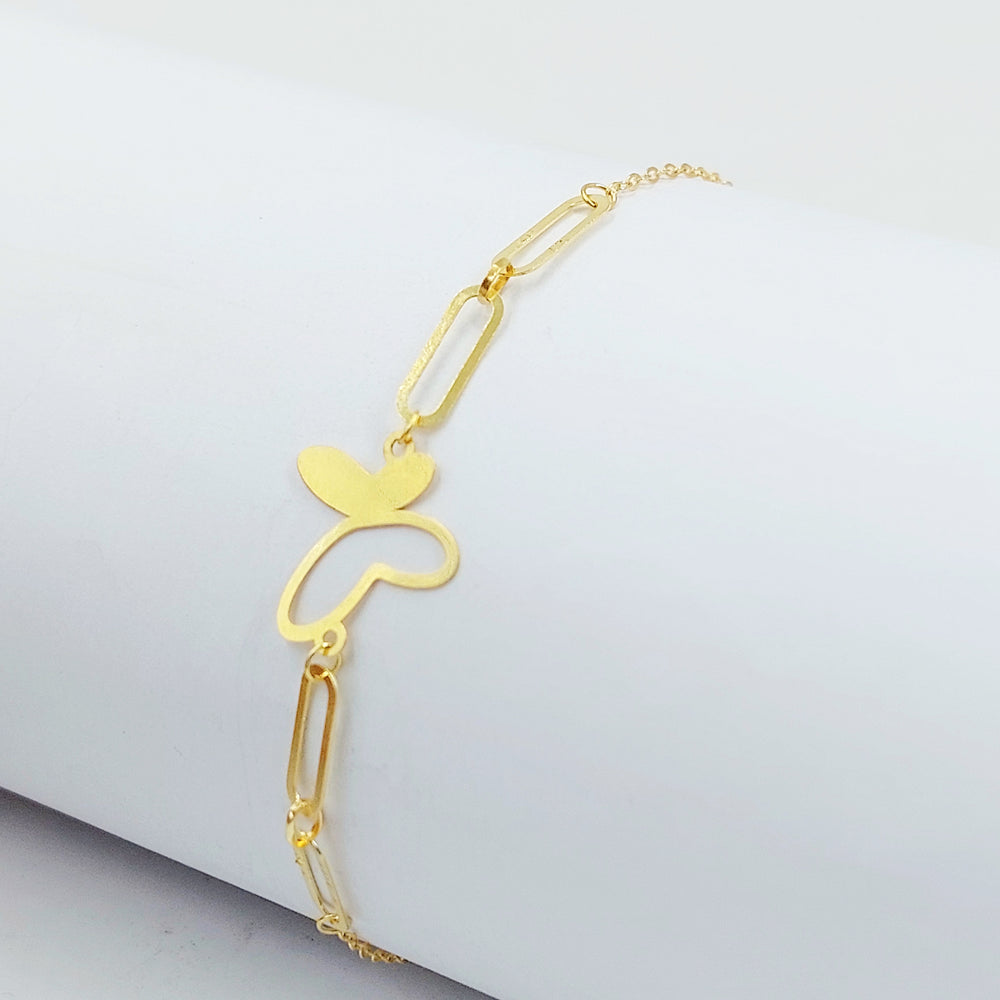 18K اسوارة فراشة-مجوهرات الشيخ سعيد-Saeed Jewelry 