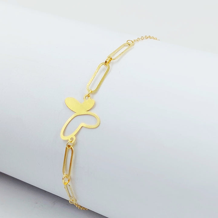 18K اسوارة فراشة-مجوهرات الشيخ سعيد-Saeed Jewelry 