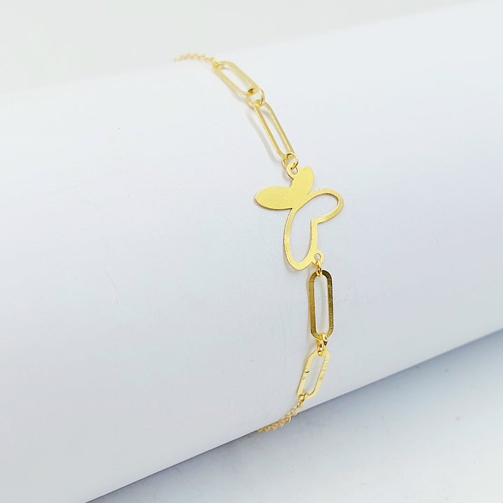 18K اسوارة فراشة-مجوهرات الشيخ سعيد-Saeed Jewelry 
