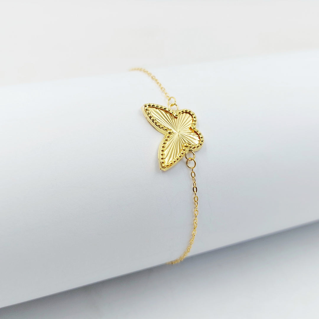 18K اسوارة فراشة-مجوهرات الشيخ سعيد-Saeed Jewelry 