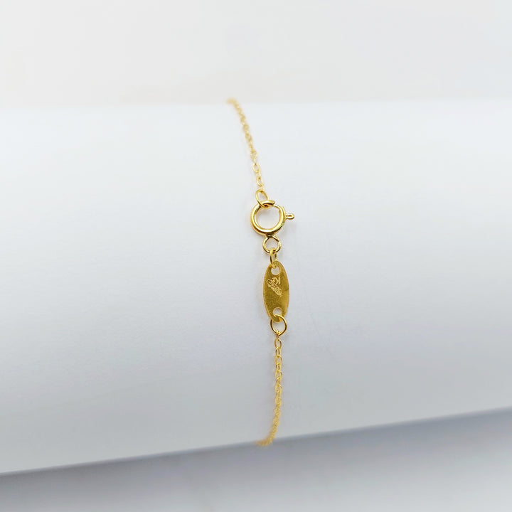 18K اسوارة فراشة-مجوهرات الشيخ سعيد-Saeed Jewelry 