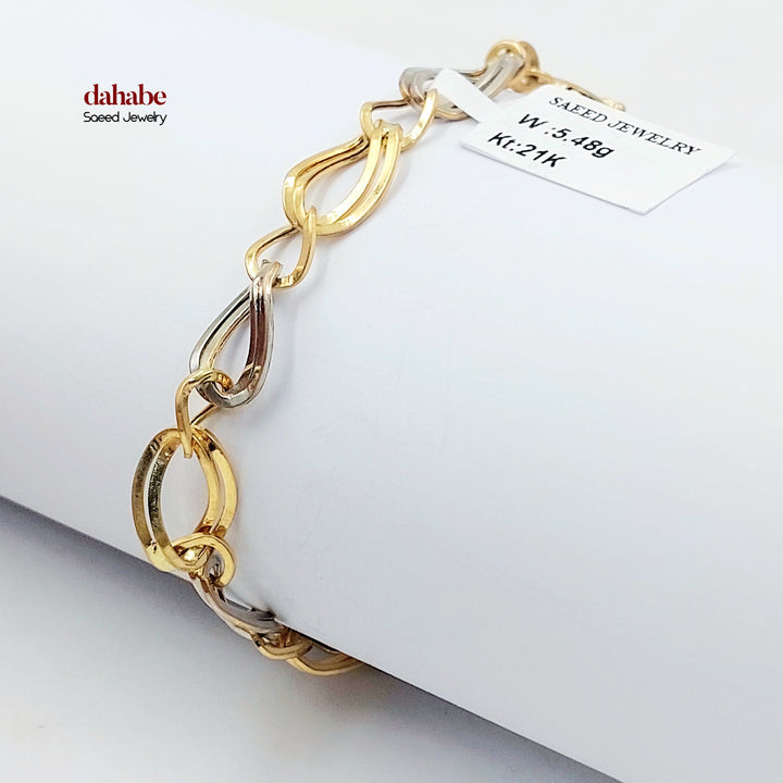 18K اسوارة جنزير اكسترا-مجوهرات الشيخ سعيد-Saeed Jewelry 