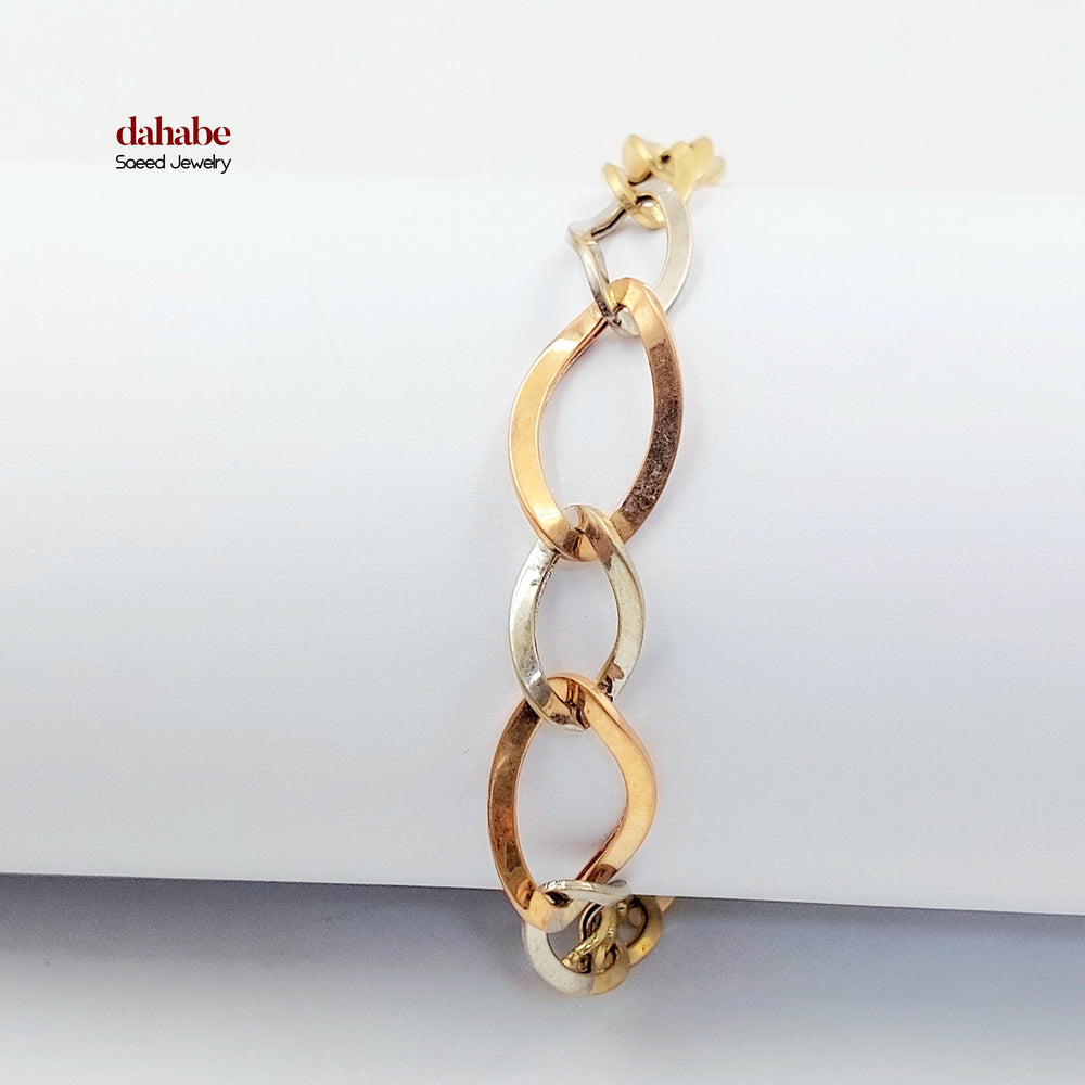 18K اسوارة جنزير اكسترا-مجوهرات الشيخ سعيد-Saeed Jewelry 