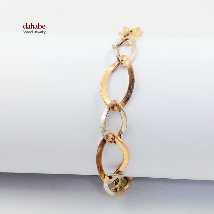 18K اسوارة جنزير اكسترا-مجوهرات الشيخ سعيد-Saeed Jewelry 