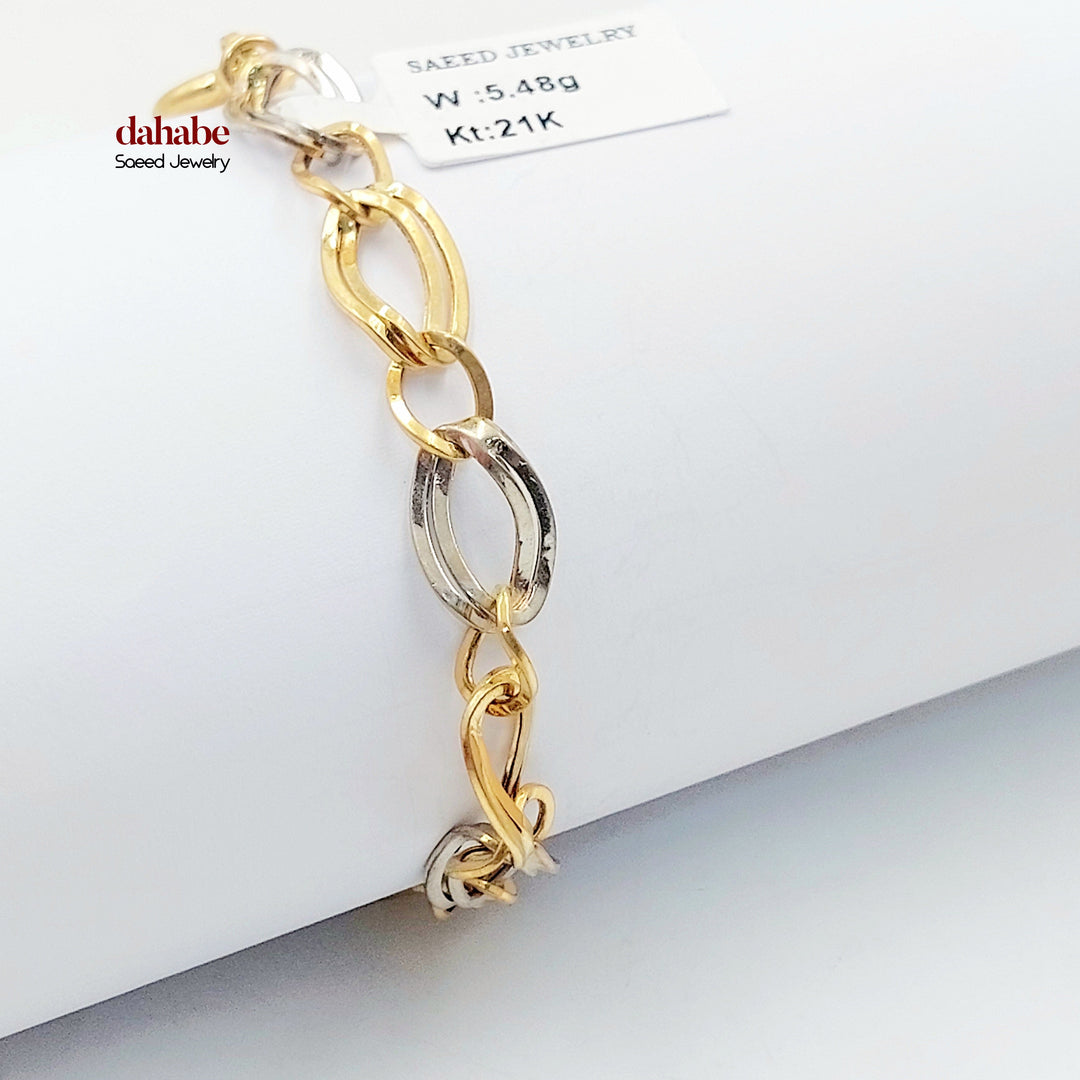 18K اسوارة جنزير اكسترا-مجوهرات الشيخ سعيد-Saeed Jewelry 