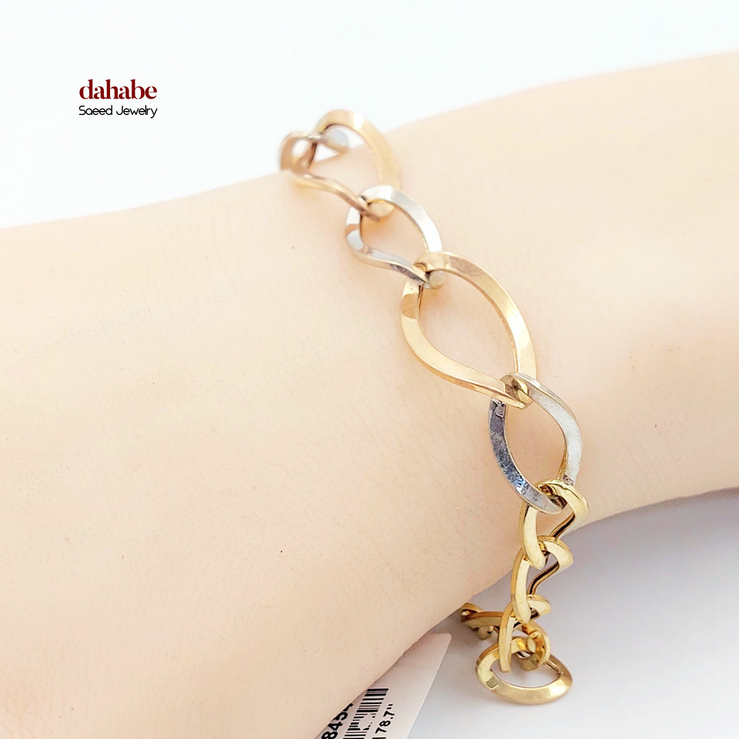 18K اسوارة جنزير اكسترا-مجوهرات الشيخ سعيد-Saeed Jewelry 