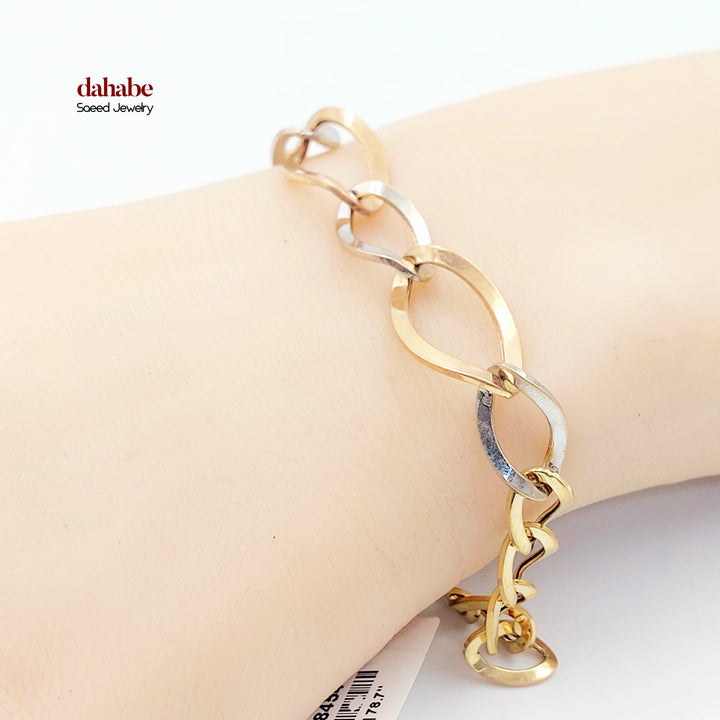 18K اسوارة جنزير اكسترا-مجوهرات الشيخ سعيد-Saeed Jewelry 