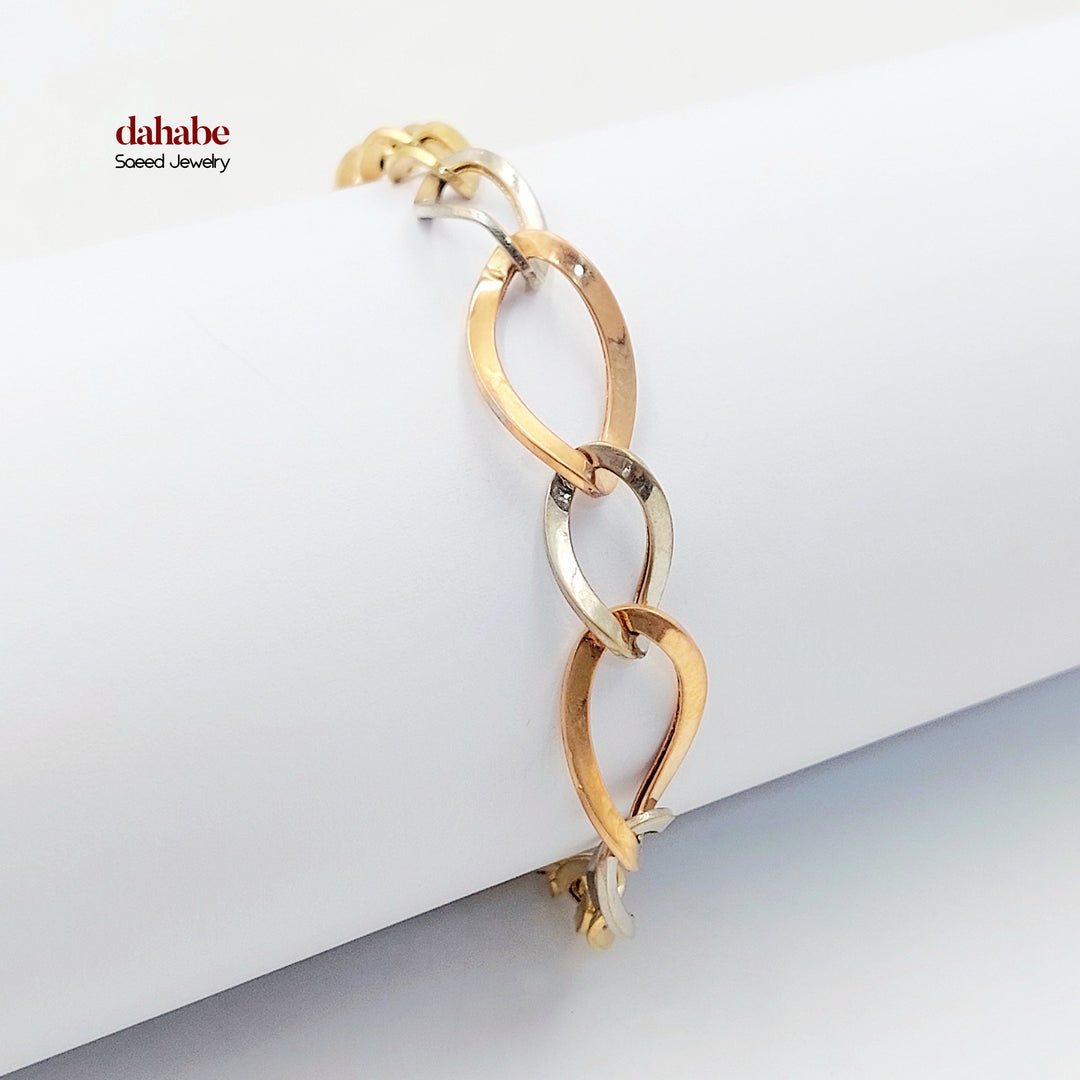 18K اسوارة جنزير اكسترا-مجوهرات الشيخ سعيد-Saeed Jewelry 
