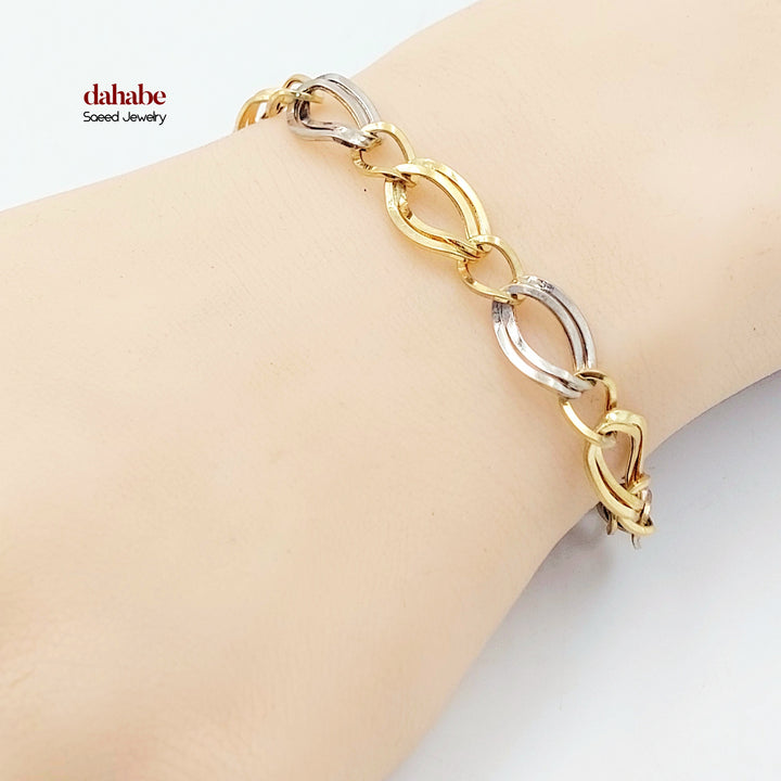 18K اسوارة جنزير اكسترا-مجوهرات الشيخ سعيد-Saeed Jewelry 