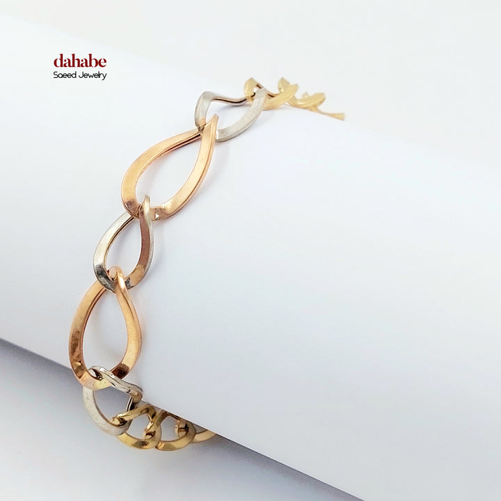 18K اسوارة جنزير اكسترا-مجوهرات الشيخ سعيد-Saeed Jewelry 