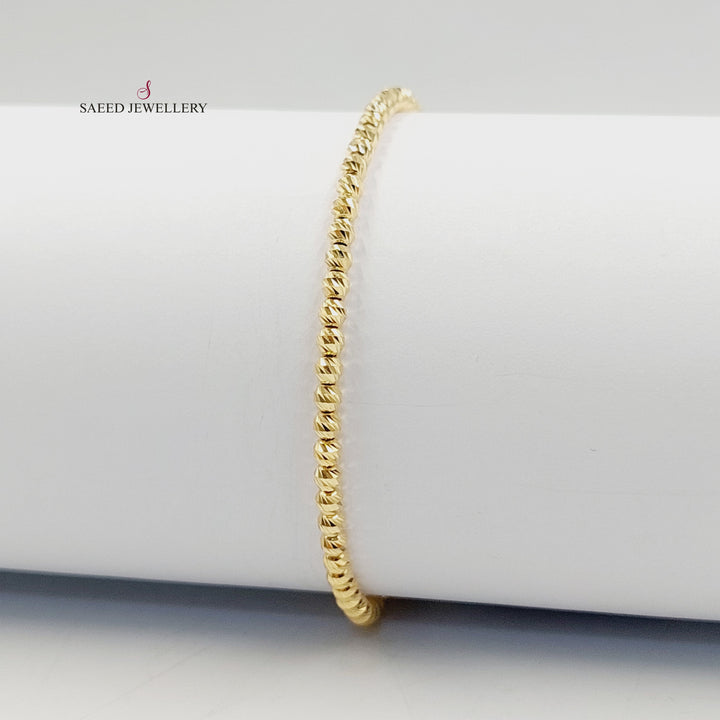 18K اسوارة طابات اكسترا-مجوهرات الشيخ سعيد-Saeed Jewelry 