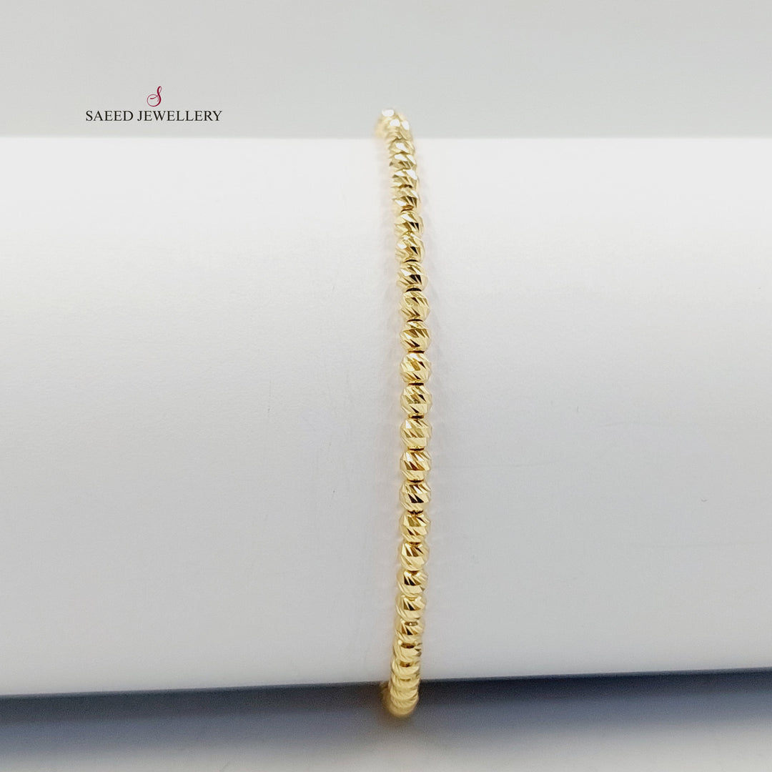 18K اسوارة طابات اكسترا-مجوهرات الشيخ سعيد-Saeed Jewelry 