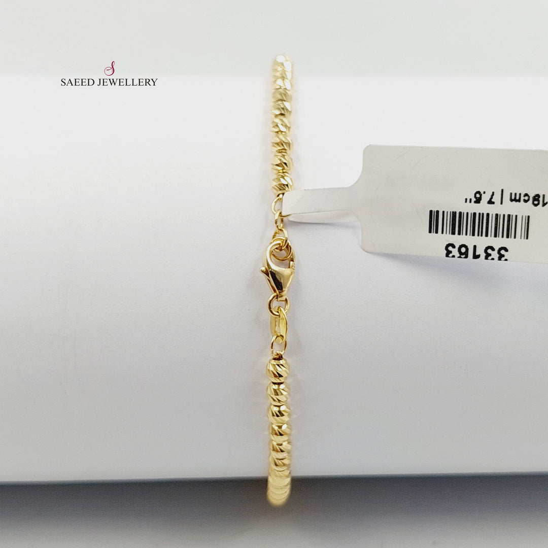 18K اسوارة طابات اكسترا-مجوهرات الشيخ سعيد-Saeed Jewelry 