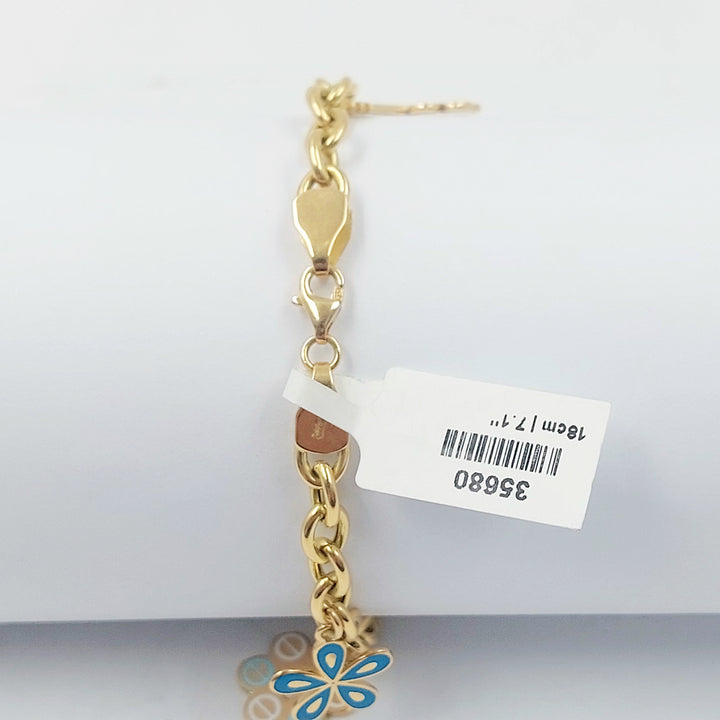 18K اسوارة دنانديش مينا-مجوهرات الشيخ سعيد-Saeed Jewelry 